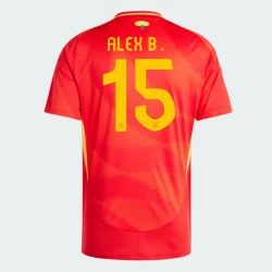 Camisola Futebol Espanha Alex B. #15 UEFA Euro 2024 Principal Homem Equipamento