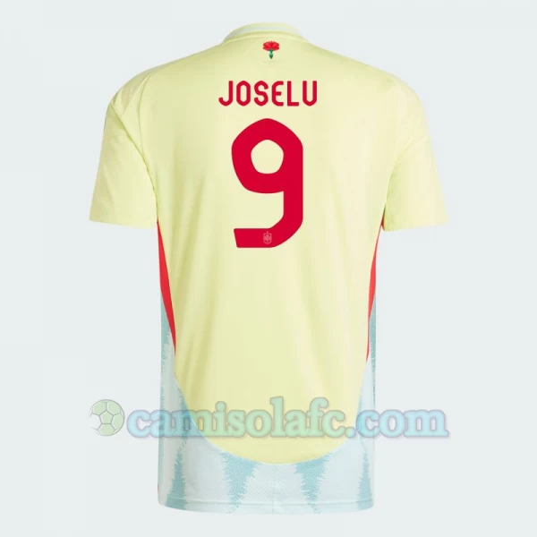 Camisola Futebol Espanha Joselu #9 UEFA Euro 2024 Alternativa Homem Equipamento