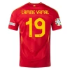 Camisola Futebol Espanha Lamine Yamal #19 UEFA Euro 2024 Principal Homem Equipamento