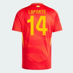 Camisola Futebol Espanha Laporte #14 UEFA Euro 2024 Principal Homem Equipamento