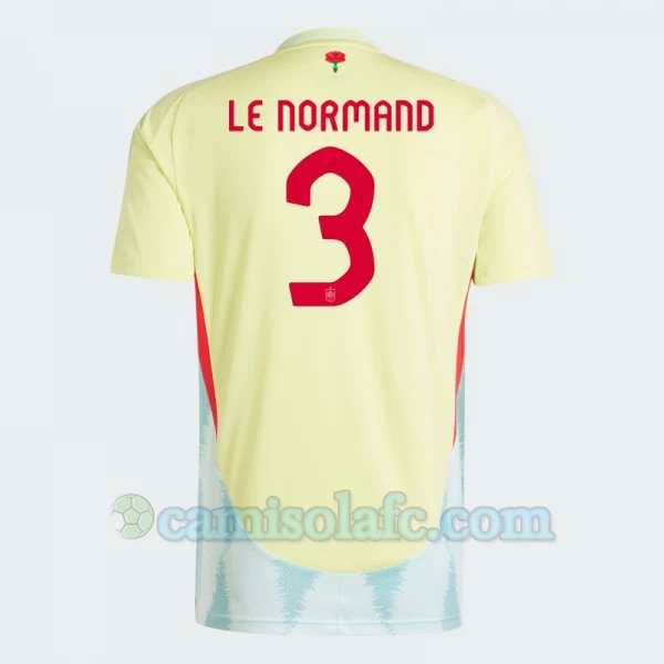 Camisola Futebol Espanha Le Normand #3 UEFA Euro 2024 Alternativa Homem Equipamento