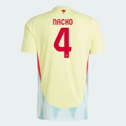 Camisola Futebol Espanha Nacho #4 UEFA Euro 2024 Alternativa Homem Equipamento