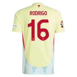 Camisola Futebol Espanha Rodrigo #16 UEFA Euro 2024 Alternativa Homem Equipamento