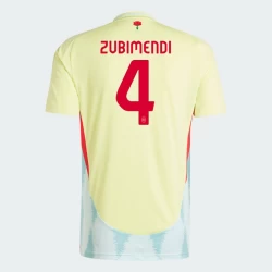 Camisola Futebol Espanha Zubimendi #4 UEFA Euro 2024 Alternativa Homem Equipamento