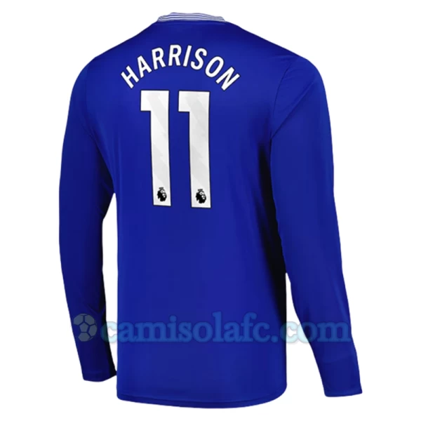 Camisola Futebol Everton FC Harrison #11 2024-25 Principal Equipamento Homem Manga Comprida