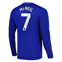 Camisola Futebol Everton FC McNeil #7 2024-25 Principal Equipamento Homem Manga Comprida