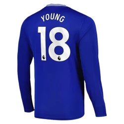 Camisola Futebol Everton FC Young #18 2024-25 Principal Equipamento Homem Manga Comprida