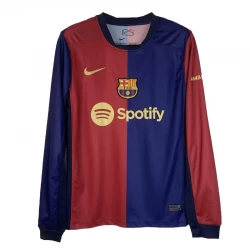 Camisola Futebol FC Barcelona 2024-25 Principal Equipamento Homem Manga Comprida
