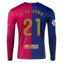 Camisola Futebol FC Barcelona Frenkie de Jong #21 2024-25 Principal Equipamento Homem Manga Comprida