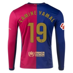 Camisola Futebol FC Barcelona Lamine Yamal #19 2024-25 Principal Equipamento Homem Manga Comprida