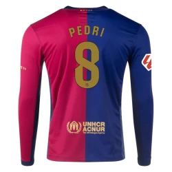 Camisola Futebol FC Barcelona Pedri #8 2024-25 Principal Equipamento Homem Manga Comprida