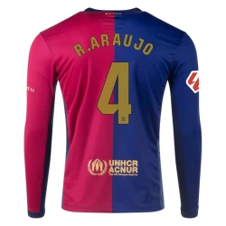 Camisola Futebol FC Barcelona Ronald Araujo #4 2024-25 Principal Equipamento Homem Manga Comprida