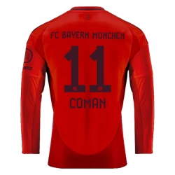 Camisola Futebol FC Bayern München Coman #11 2024-25 Principal Equipamento Homem Manga Comprida