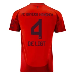 Camisola Futebol FC Bayern München De Ligt #4 2024-25 Principal Equipamento Homem