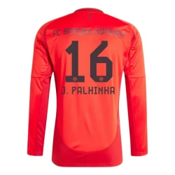 Camisola Futebol FC Bayern München J. Palhinha #16 2024-25 Principal Equipamento Homem Manga Comprida