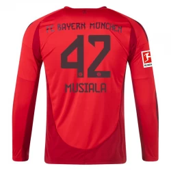 Camisola Futebol FC Bayern München Jamal Musiala #42 2024-25 Principal Equipamento Homem Manga Comprida