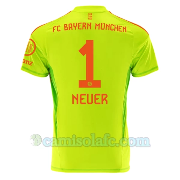 Camisola Futebol FC Bayern München Manuel Neuer #1 2024-25 Guarda-Redes Principal Equipamento Homem