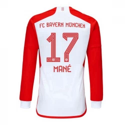 Camisola Futebol FC Bayern München Sadio Mané #17 2023-24 Principal Equipamento Homem Manga Comprida
