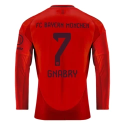 Camisola Futebol FC Bayern München Serge Gnabry #7 2024-25 Principal Equipamento Homem Manga Comprida