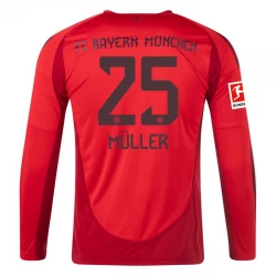 Camisola Futebol FC Bayern München Thomas Müller #25 2024-25 Principal Equipamento Homem Manga Comprida
