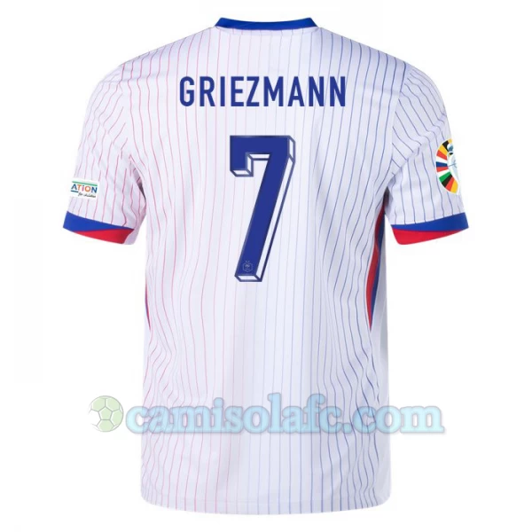 Camisola Futebol França Antoine Griezmann #7 UEFA Euro 2024 Alternativa Homem Equipamento