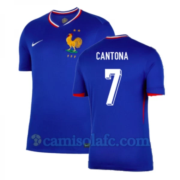 Camisola Futebol França Cantona #7 UEFA Euro 2024 Principal Homem Equipamento