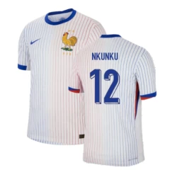 Camisola Futebol França Christopher Nkunku #12 UEFA Euro 2024 Alternativa Homem Equipamento