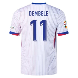 Camisola Futebol França Dembele #11 UEFA Euro 2024 Alternativa Homem Equipamento