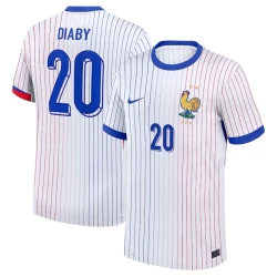 Camisola Futebol França Diaby #20 UEFA Euro 2024 Alternativa Homem Equipamento