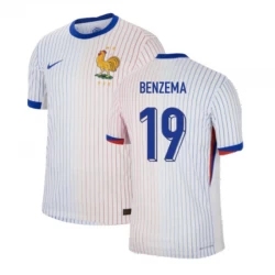 Camisola Futebol França Karim Benzema #19 UEFA Euro 2024 Alternativa Homem Equipamento