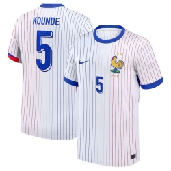 Camisola Futebol França Kounde #5 UEFA Euro 2024 Alternativa Homem Equipamento