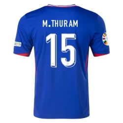 Camisola Futebol França M. Thuram #15 UEFA Euro 2024 Principal Homem Equipamento