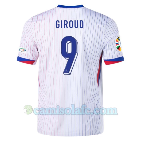 Camisola Futebol França Olivier Giroud #9 UEFA Euro 2024 Alternativa Homem Equipamento