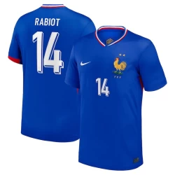 Camisola Futebol França Rabiot #14 UEFA Euro 2024 Principal Homem Equipamento