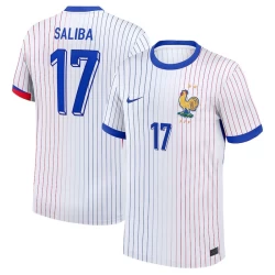 Camisola Futebol França Saliba #17 UEFA Euro 2024 Alternativa Homem Equipamento