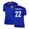 Camisola Futebol França T. Hernandez #22 UEFA Euro 2024 Principal Homem Equipamento