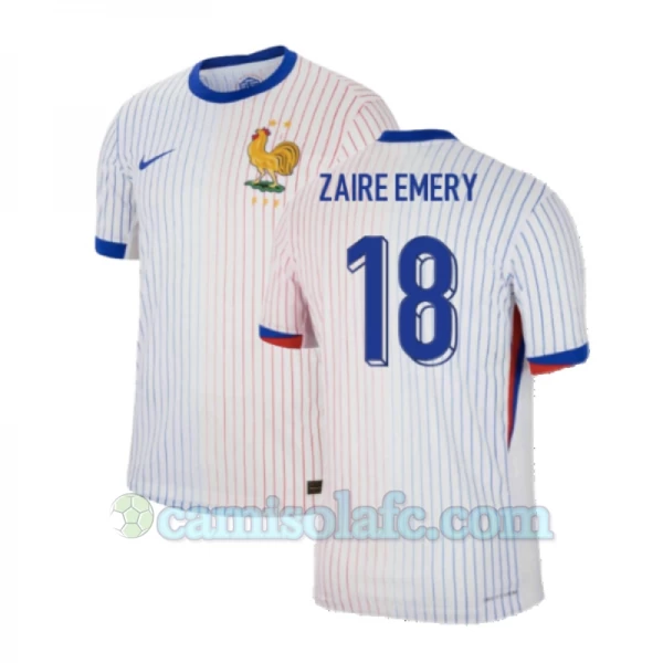 Camisola Futebol França Zaire Emery #18 UEFA Euro 2024 Alternativa Homem Equipamento