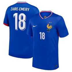 Camisola Futebol França Zaire-emery #18 UEFA Euro 2024 Principal Homem Equipamento