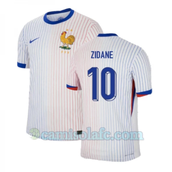 Camisola Futebol França Zinédine Zidane #10 UEFA Euro 2024 Alternativa Homem Equipamento