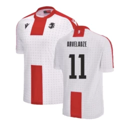 Camisola Futebol Georgia Arveladze #11 UEFA Euro 2024 Principal Homem Equipamento