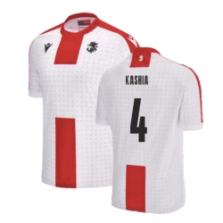 Camisola Futebol Georgia Kashia #4 UEFA Euro 2024 Principal Homem Equipamento