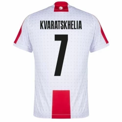 Camisola Futebol Georgia Kvaratskhelia #7 UEFA Euro 2024 Principal Homem Equipamento