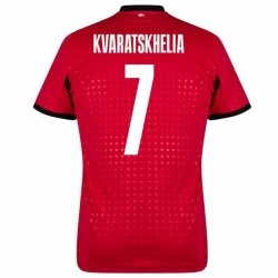 Camisola Futebol Georgia Kvaratskhelia #7 UEFA Euro 2024 Terceiro Homem Equipamento