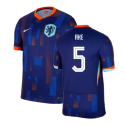 Camisola Futebol Holanda Ake #5 UEFA Euro 2024 Alternativa Homem Equipamento