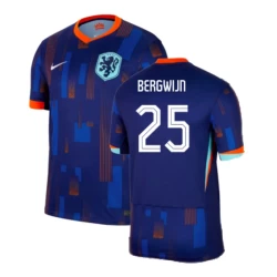 Camisola Futebol Holanda Bergwijn #25 UEFA Euro 2024 Alternativa Homem Equipamento