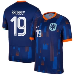 Camisola Futebol Holanda Brobbey #19 UEFA Euro 2024 Alternativa Homem Equipamento