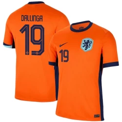 Camisola Futebol Holanda Dallinga #19 UEFA Euro 2024 Principal Homem Equipamento