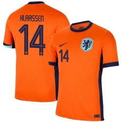 Camisola Futebol Holanda Klaassen #14 UEFA Euro 2024 Principal Homem Equipamento