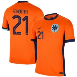 Camisola Futebol Holanda Schouten #21 UEFA Euro 2024 Principal Homem Equipamento