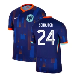 Camisola Futebol Holanda Schouten #24 UEFA Euro 2024 Alternativa Homem Equipamento